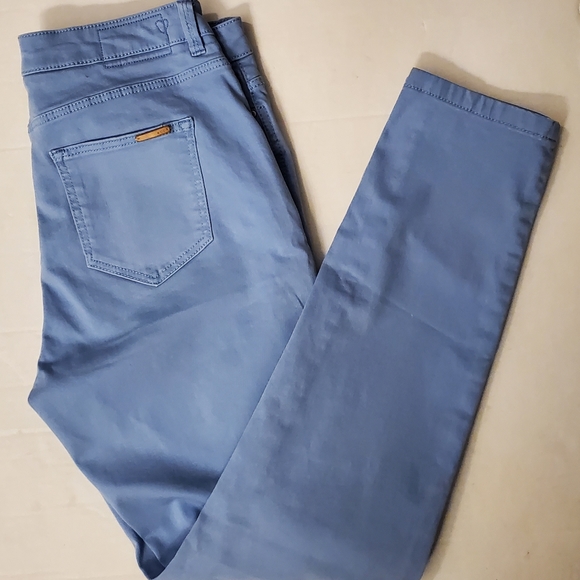 Edc Womens Paisley Blue Skin Fit Skinny Pants - Picture 6 of 8